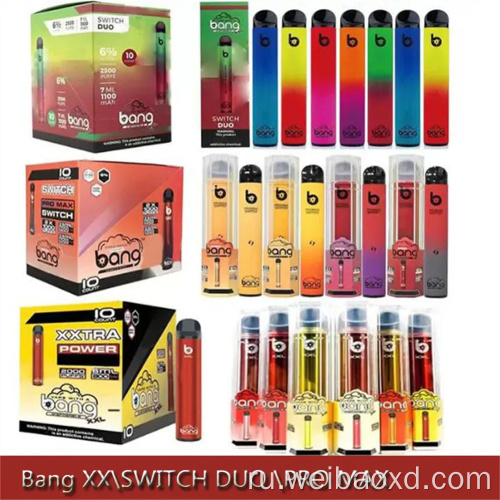 Bang 2500Puffs Vape Pen Одноразовые электронные сигареты